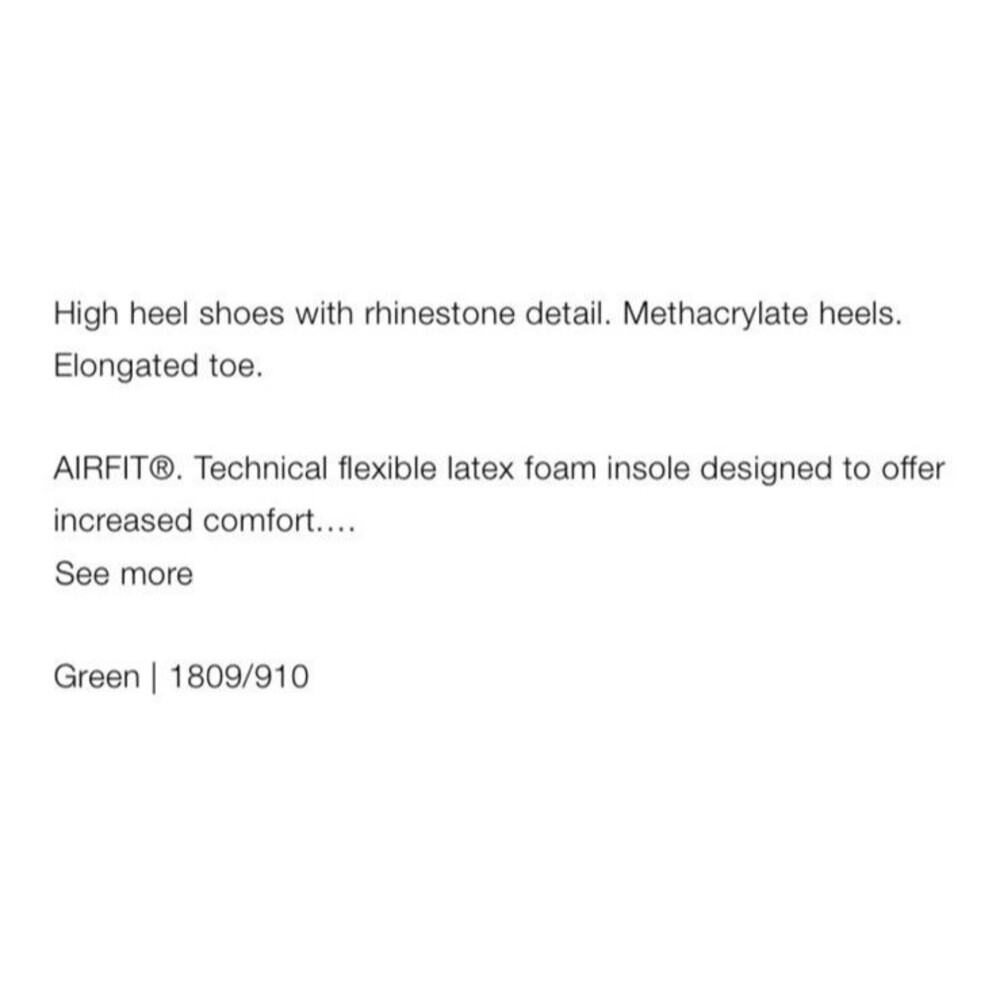 ZARA RHINESTONE HI HEEL STILETTO PUMPS SHOES GREEN SZ 37 Us 7 SLIP ON - Picture 2 of 10